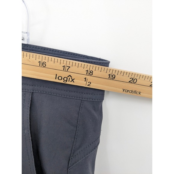 Prana Halle Pant Womens 14 Tall Gray Cargo Roll Up Leg Outdoor Gorpcore Casual - Picture 7 of 9